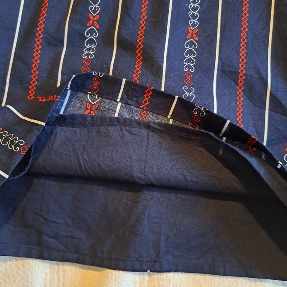 Janie and Jack girls size 12 wide leg jumpsuit, navy with heart design - Picture 2 of 8